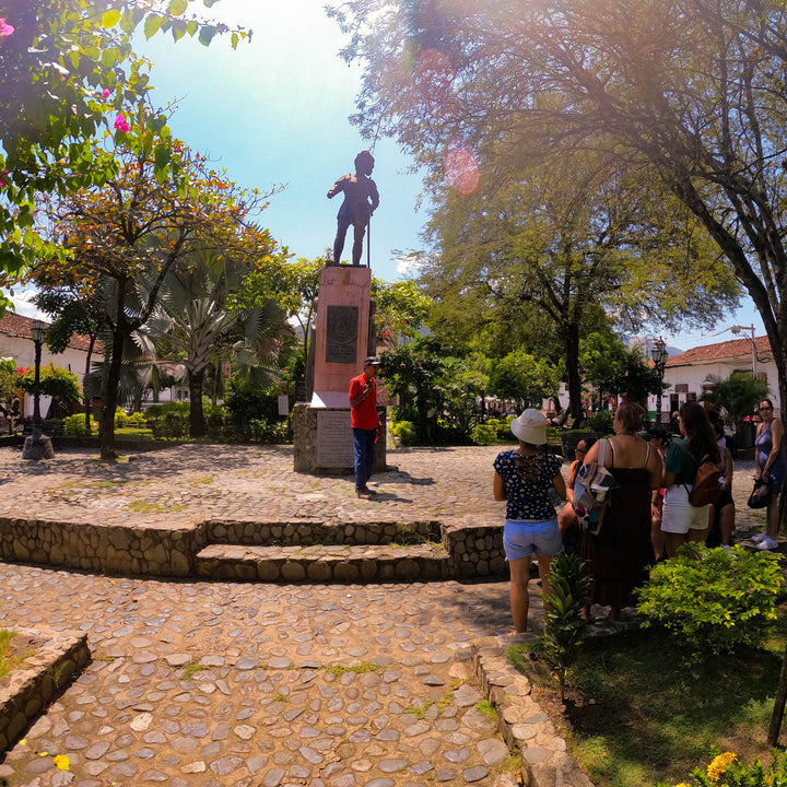 Parque principal de Santa Fé de Antioquia. 